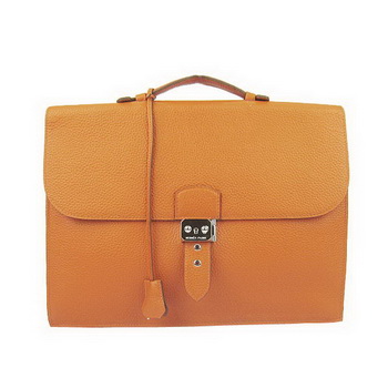 Hermes Sac Depeche Briefcase Clemence Orange